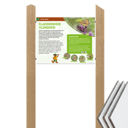 Informatiebord volkern met houten staanders - met eigen ontwerp/opdruk