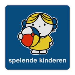 Attentiebord Dick Bruna - meisje met bal - LV.AB.H2
