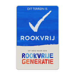 Informatiebord dit terrein is rookvrij - Rookvrije Generatie