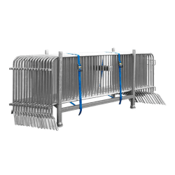 20 stuks dranghek staal 200cm (16,4kg) - 14 spijlen - inclusief bok en spanbanden
