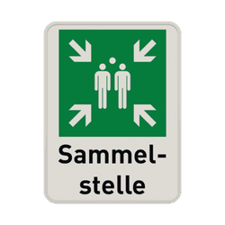 Sammelstelle Schilder