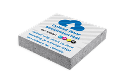 Stoeptegel met opdruk eigen ontwerp - 300x300x60mm met facetrand