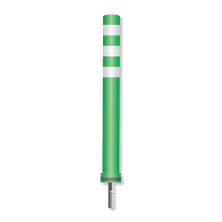 Pole Cone Traffic NSE fixe &Oslash;80mm &ndash; vert/blanc &ndash; 800 ou 1000mm