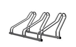 Fahrradst&auml;nder aus verzinktem Stahl f&uuml;r 3 Fahrr&auml;der