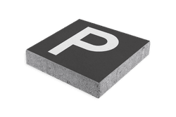 Parkeertegel parkeerplaats - 300x300mm met facetrand