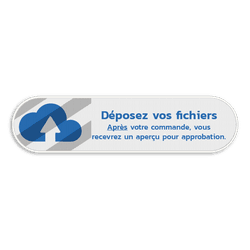 Panneau d'information 4:1 réfléchissant avec votre propre impression