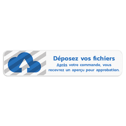 Panneau d'information 1200x250mm réfléchissant avec votre propre impression