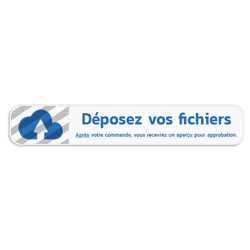 Panneau d'information 1200x150mm réfléchissant avec votre propre impression