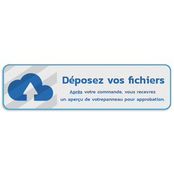Panneau d'information 11:3 réfléchissant avec votre propre impression