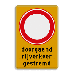 Werk in uitvoering borden