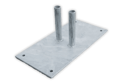 Bouwhek voetplaat staal - 10kg