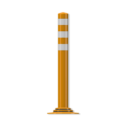 Pole Cone Traffic verkeerspaal - vast (NF) - oranje/wit