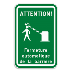 Panneau touristique - Texte + flèche
