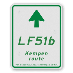 Fietsrouteborden