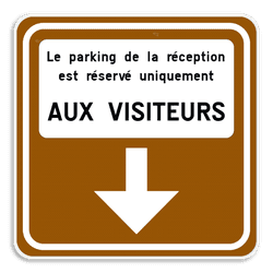 Panneau Touristique Directionnel – Flèche + Texte Personnalisé