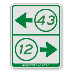 Fietsrouteborden