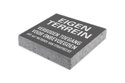 Stoeptegel eigen terrein - 300x300mm met facetrand