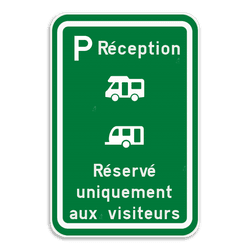 Panneau touristique - Pictogramme + texte