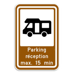 Panneau touristique - Pictogramme + texte