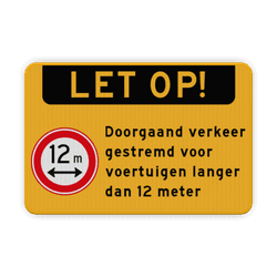 Tijdelijke tekstborden