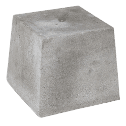 Support en b&eacute;ton M16 pour Pole Cone &ndash; 30x30x30cm