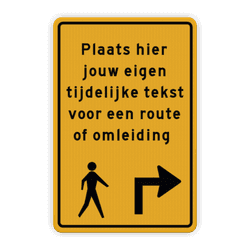 Tijdelijke tekstborden