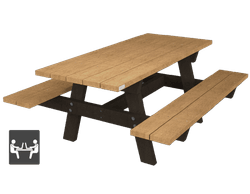 Picknicktafel Campus - type Oslo - Bicolor
