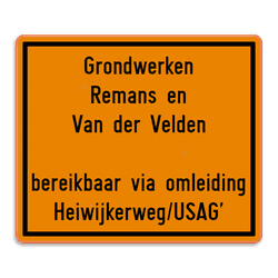 Verkeersbord SB250 F39 - 1300x1100