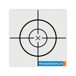 [NIEUW ONTWERP] Meetsticker klasse 3 T-7500-B reflecterend wit