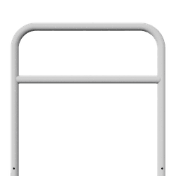 Geleidehek staal Ø60mm met tussenligger 1000/1200x1200mm - in de grond