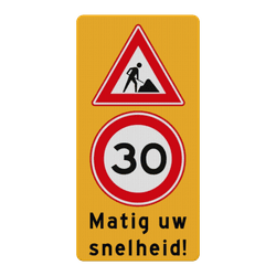 Werk in uitvoering borden
