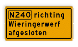 Tijdelijke tekstborden
