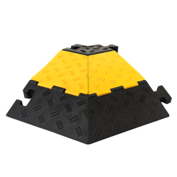 Passage de c&acirc;bles avec couvercle - 800x600x60mm - 5 passages de c&acirc;bles 35x35mm