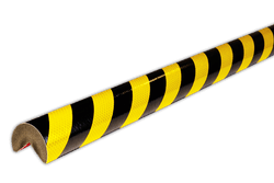 Protection d'angle en plastique - Ø60mm type A+ - autocollant/réfléchissant