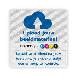 Meetsticker klasse 3 T-7500-B reflecterend wit - eigen ontwerp