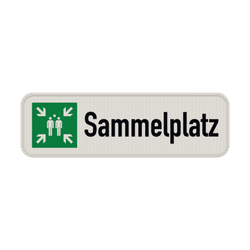 Sammelstelle Schilder