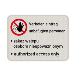 Betreten verboten Schilder