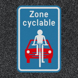 Marquage thermoplastique - Zone cyclable