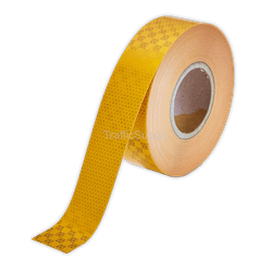 Reflecterende tape geel - rol 45 meter (50mm)