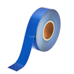 Reflecterende tape blauw - rol 45 meter (50mm)