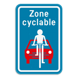 Panneau SB250 - F111 - Zone cyclable