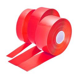 Ruban PermaStripe rouge pour marquage au sol &ndash; Rouleau 30 m