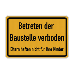 Betreten verboten Schilder