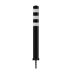 Pole Cone Traffic NSE fixe &Oslash;80mm &ndash; noir/blanc &ndash; 800 ou 1000mm