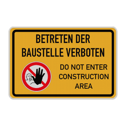 Betreten verboten Schilder