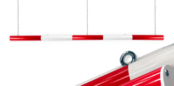 Limiteur de hauteur - rouge/blanc Ø60mm avec oeillets de suspension