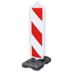 Leitbaken rechts-/linksweisend mit Fu&szlig;platte - reflektierend RA1