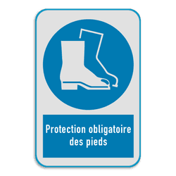 Panneau d'obligation - M008 - Chaussures de sécurité obligatoires