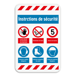 Panneau de sécurité | 6 symboles + bannières