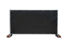 Bouwhekdoek zwart - 3410x1750 mm